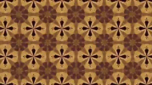 Filmación Con Patrón Ornamental Geométrico Sin Costuras Fondo Abstracto Ilusión — Vídeo de stock