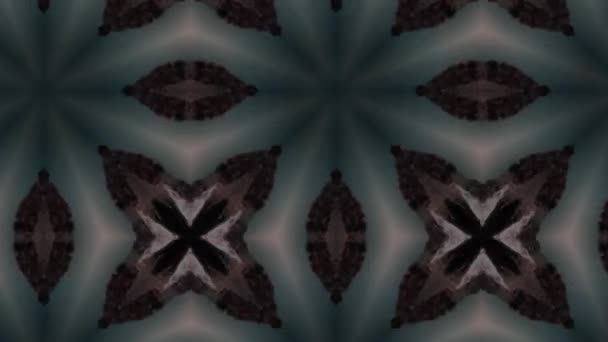 Filmación Con Patrón Ornamental Geométrico Sin Costuras Fondo Abstracto Ilusión — Vídeo de stock