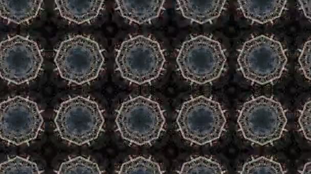 Filmati Con Motivo Geometrico Ornamentale Senza Cuciture Sfondo Astratto Illusione — Video Stock