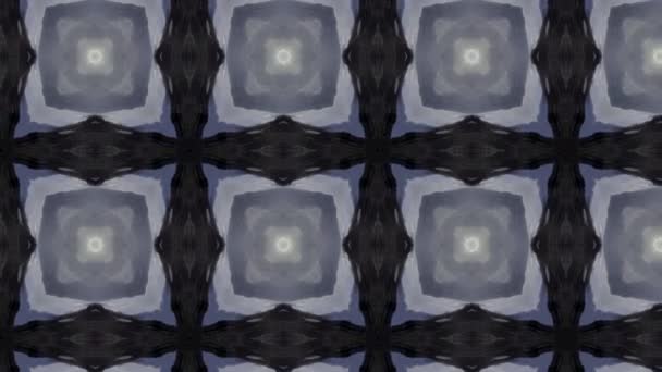 Beelden Met Een Naadloos Geometrisch Sierpatroon Abstracte Illusie Achtergrond — Stockvideo