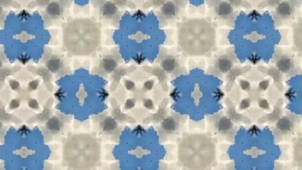 Bilder Med Sömlösa Geometriska Prydnadsmönster Abstrakt Illusion Bakgrund — Stockvideo