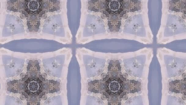 Bilder Med Sömlösa Geometriska Prydnadsmönster Abstrakt Illusion Bakgrund — Stockvideo