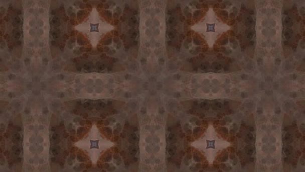 Abstraktní Ornamentální Tisk Bezešvé Vzor Textilie Pozadí — Stock video