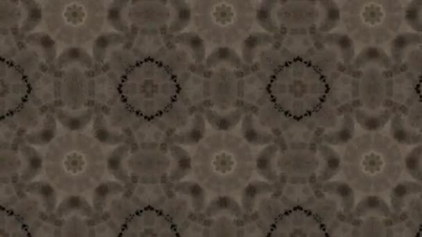 Verfilmung Mit Nahtlosem Geometrischen Ornamentmuster Hintergrund Abstrakter Illusionen — Stockvideo