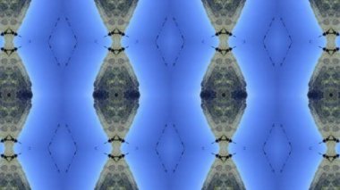 Dikensiz geometrik süslemeli görüntü. Soyut illüzyon arka planı