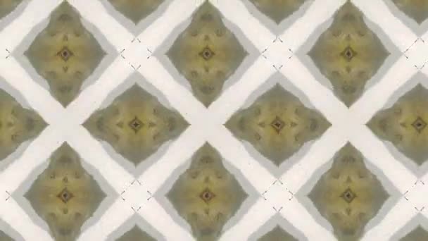 Beelden Met Een Naadloos Geometrisch Sierpatroon Abstracte Illusie Achtergrond — Stockvideo