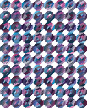 Modern geometrik vektör tasarımı, kusursuz desen çizimi