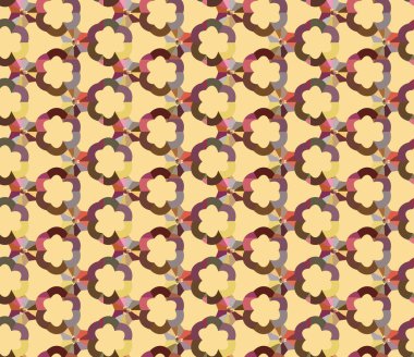 Modern geometrik vektör tasarımı, kusursuz desen çizimi