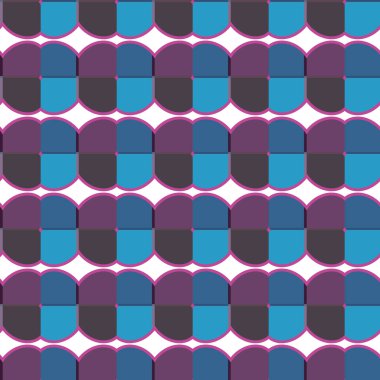 Modern geometrik vektör tasarımı, kusursuz desen çizimi