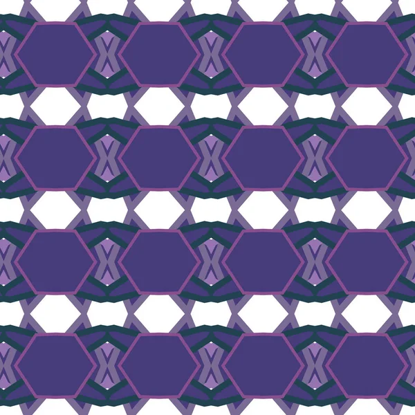 Nahtlose Geometrische Ornamentale Muster Abstrakte Illusion Hintergrund — Stockvektor