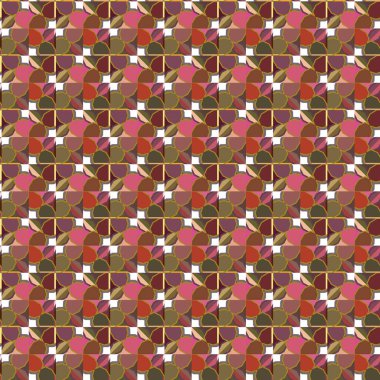 Modern geometrik vektör tasarımı, kusursuz desen çizimi