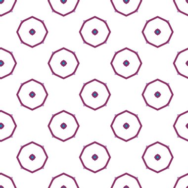 Modern geometrik vektör tasarımı, kusursuz desen çizimi