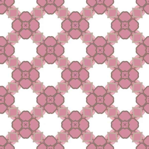 Patrón Ornamental Geométrico Sin Costuras Fondo Ilusión Abstracta — Vector de stock