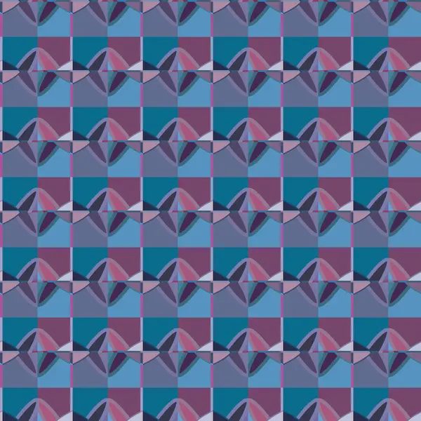 Nahtlose Geometrische Ornamentale Muster Abstrakte Illusion Hintergrund — Stockvektor