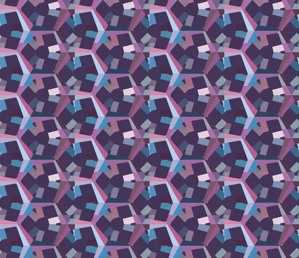 Nahtlose Geometrische Ornamentale Muster Abstrakte Illusion Hintergrund — Stockvektor