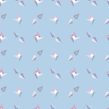 Modern geometrik vektör tasarımı, kusursuz desen çizimi