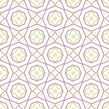 Kusursuz geometrik süslemeli desen, soyut fayanslı arkaplan