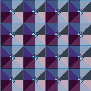 Soyut geometrik şablonun vektör çizimi