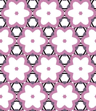 Modern geometrik vektör tasarımı, kusursuz desen çizimi