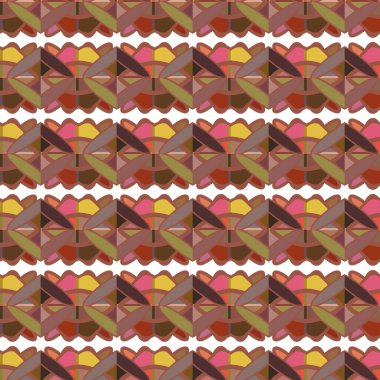 Soyut arkaplan ile kusursuz geometrik süsleme deseni