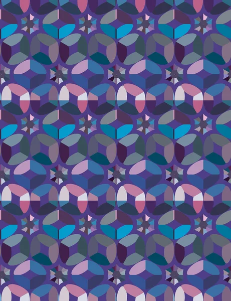 Безшовний Геометричний Орнаментальний Візерунок Абстрактний Плитковий Фон — стоковий вектор