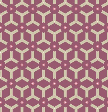 Modern geometrik vektör tasarımı, kusursuz desen çizimi