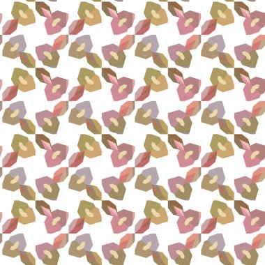 soyut süslemeli baskı, kusursuz desenli kumaş arkaplan