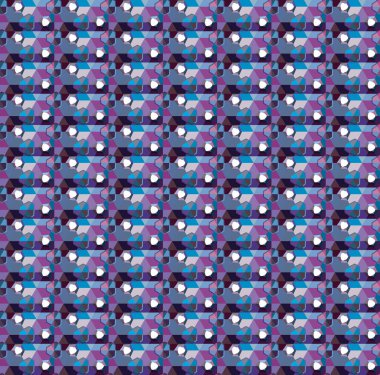 Modern geometrik vektör tasarımı, kusursuz desen çizimi