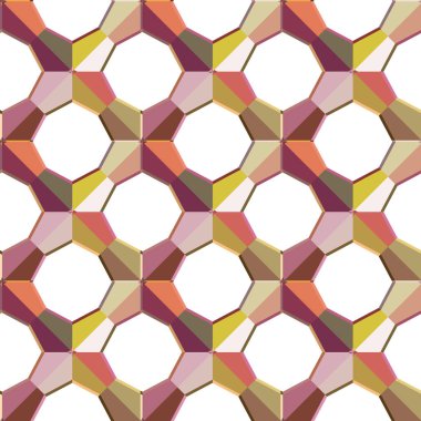 Kusursuz geometrik süslemeli desen, soyut illüzyon arka planı   