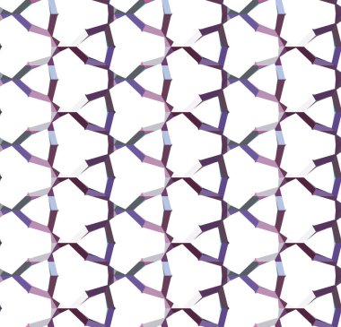 Modern geometrik vektör tasarımı, kusursuz desen çizimi