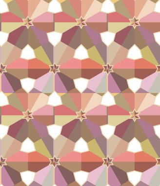 Modern geometrik vektör tasarımı, kusursuz desen çizimi