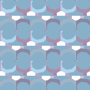 Modern geometrik vektör tasarımı, kusursuz desen çizimi