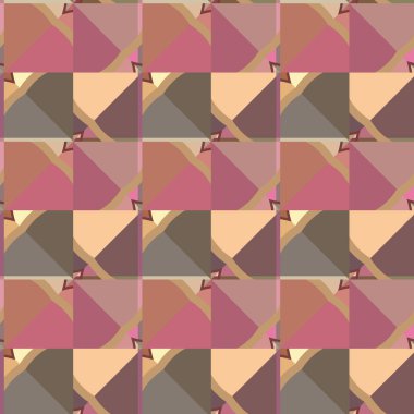 Modern geometrik vektör tasarımı, kusursuz desen çizimi