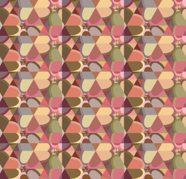 Kusursuz geometrik süslemeli desen, soyut illüzyon arka planı