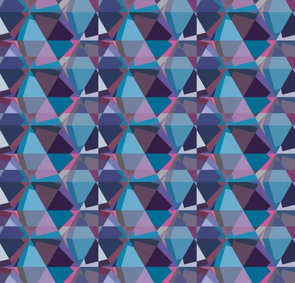 Nahtlose Geometrische Ornamentale Muster Abstrakte Illusion Hintergrund — Stockvektor