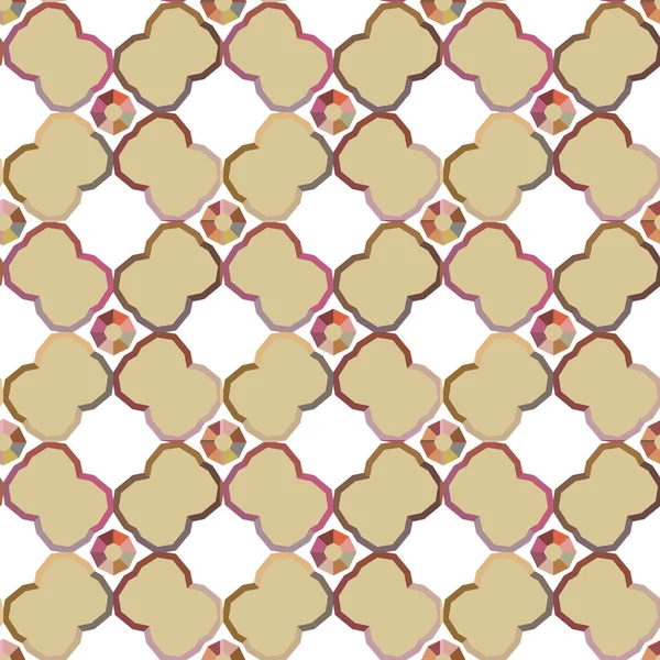 Patrón Ornamental Abstracto Impresión Geométrica Sin Costuras — Archivo Imágenes Vectoriales