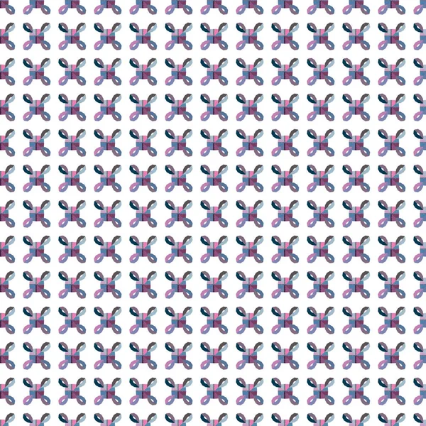 Nahtlose Geometrische Ornamentale Muster Abstrakte Illusion Hintergrund — Stockvektor