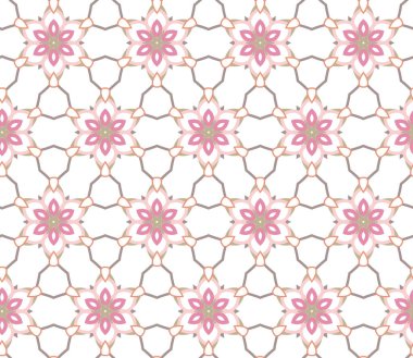 Modern geometrik vektör tasarımı, kusursuz desen çizimi