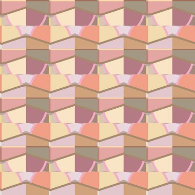 Modern geometrik vektör tasarımı, kusursuz desen çizimi