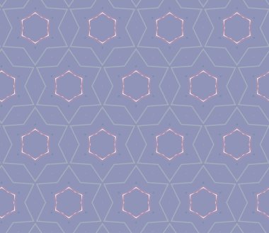 Modern geometrik vektör tasarımı, kusursuz desen çizimi