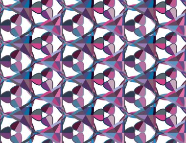 Modern geometrik vektör tasarımı, kusursuz desen çizimi