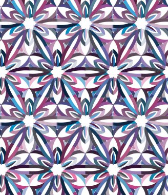 Kusursuz geometrik süslemeli desen, soyut illüzyon arka planı