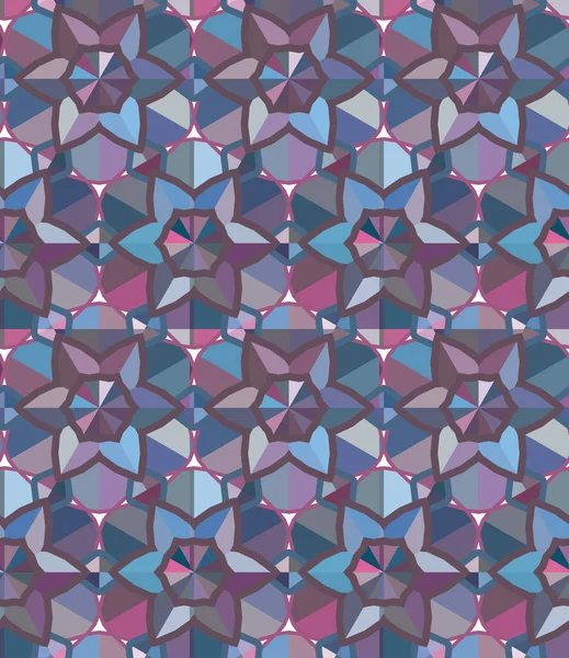 Nahtlose Geometrische Ornamentmuster Mit Abstraktem Hintergrund — Stockvektor