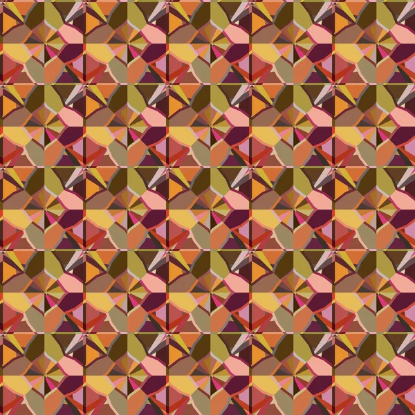 Patrón Ornamental Geométrico Sin Costuras Fondo Ilusión Abstracta — Vector de stock