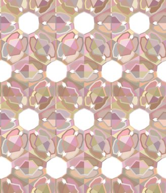 Soyut arkaplan ile kusursuz geometrik süsleme deseni