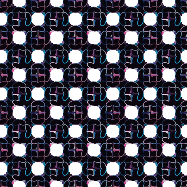 Nahtlose Geometrische Ornamentale Muster Abstrakte Illusion Hintergrund — Stockvektor