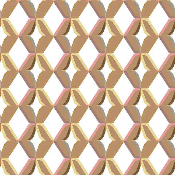 Nahtlose Geometrische Ornamentale Muster Abstrakte Illusion Hintergrund — Stockvektor