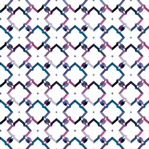 Patrón Ornamental Geométrico Sin Costuras Fondo Ilusión Abstracta — Vector de stock