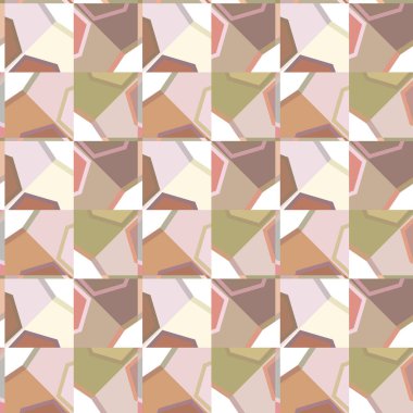 Modern geometrik vektör tasarımı, kusursuz desen çizimi