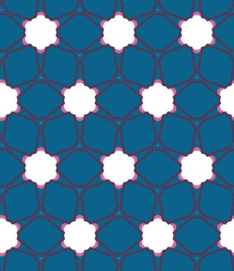 Kusursuz geometrik süslemeli desen, soyut illüzyon arka planı